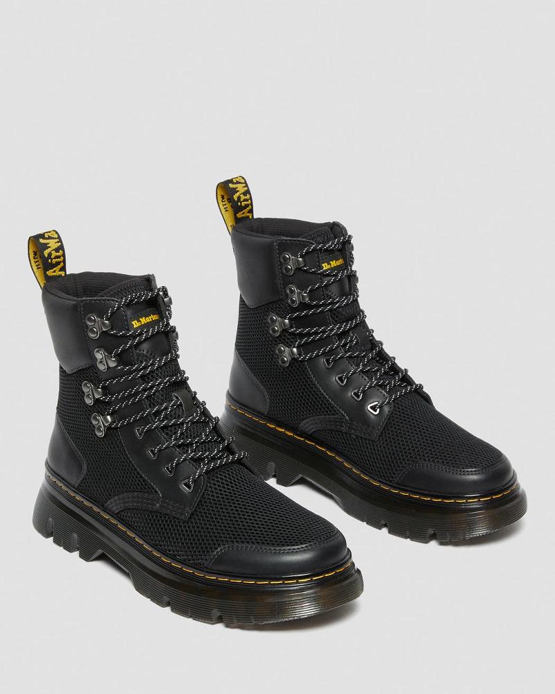 Black / Skin Men's Dr Martens Tarik Toe Guard Utility Ankle Boots | CA 448UZG